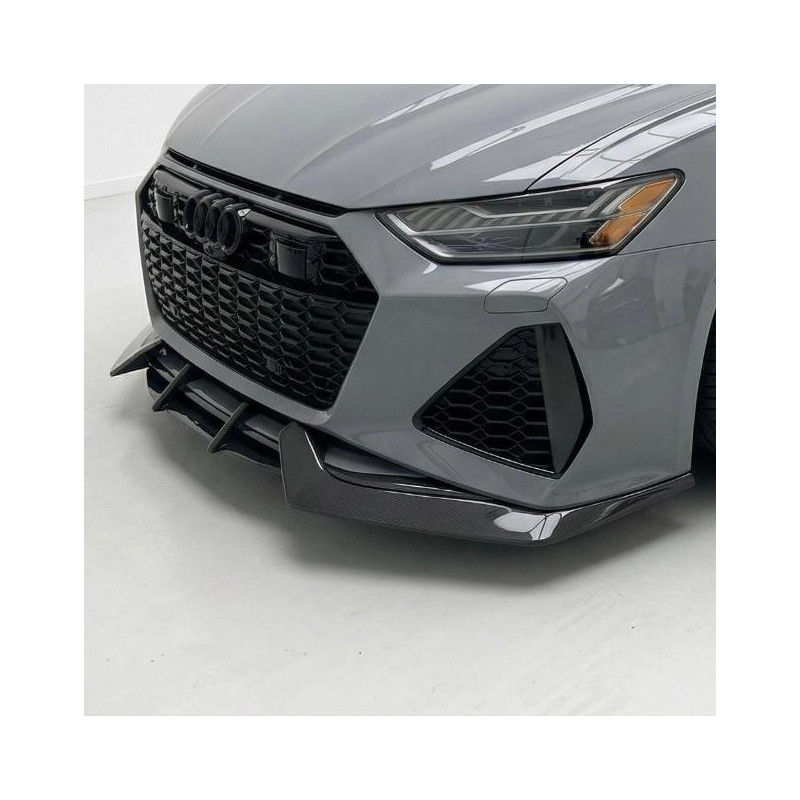 Carbonparts Tuning 1479 - Front lip carbon fit for AUDI C8 4K RS6 2019-2024