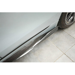 Pièces en carbone Tuning 1855 - Sideskirt Seitenschweller Ansatz Vollcarbon passend für BMW 4er G26