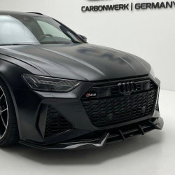 Carbonparts Tuning 1479 - Front lip carbon fit for AUDI C8 4K RS6 2019-2024