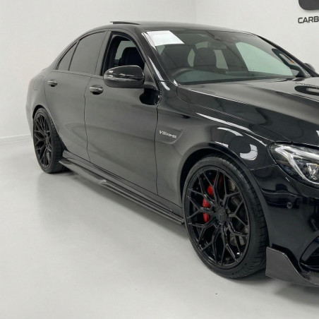 Pièces en carbone Tuning 1484 - Sideskirt Carbon passend für Mercedes C-Klasse W205 S205 C63 C63S AMG
