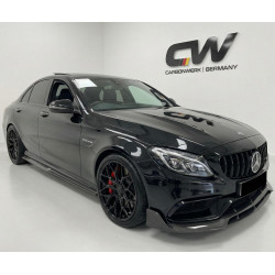 Pièces en carbone Tuning 1484 - Sideskirt Carbon passend für Mercedes C-Klasse W205 S205 C63 C63S AMG