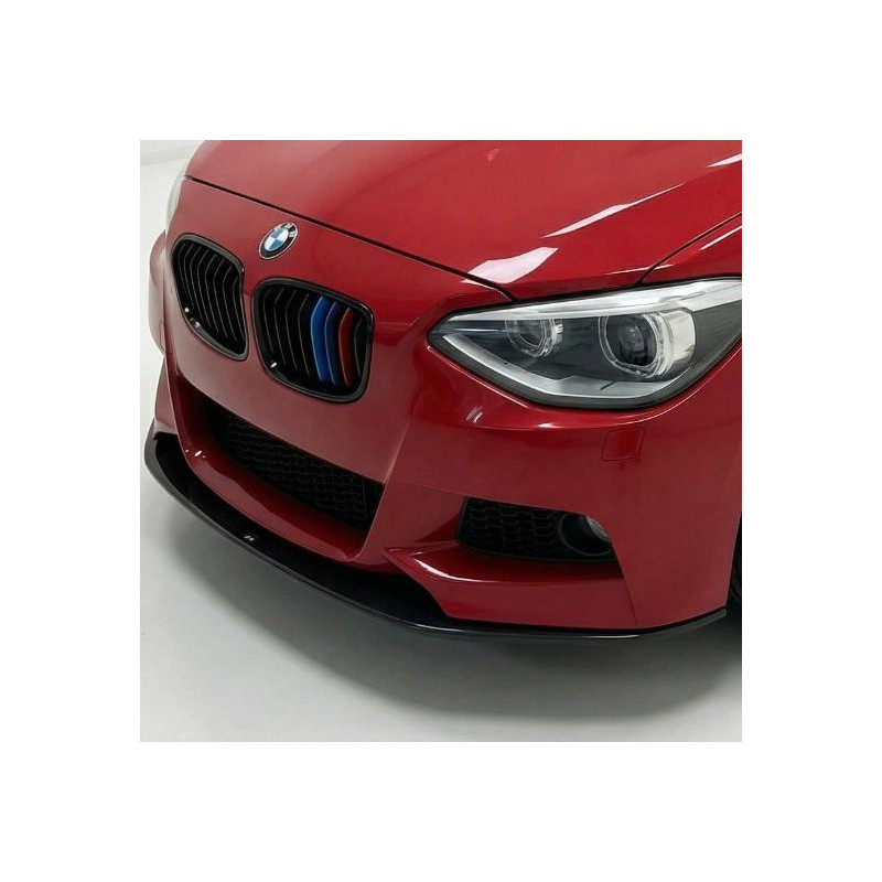 Pièces en carbone Tuning 1581 - Frontlippe V1.1 schwarz glanz passend für BMW 1er F20 F21 LCI