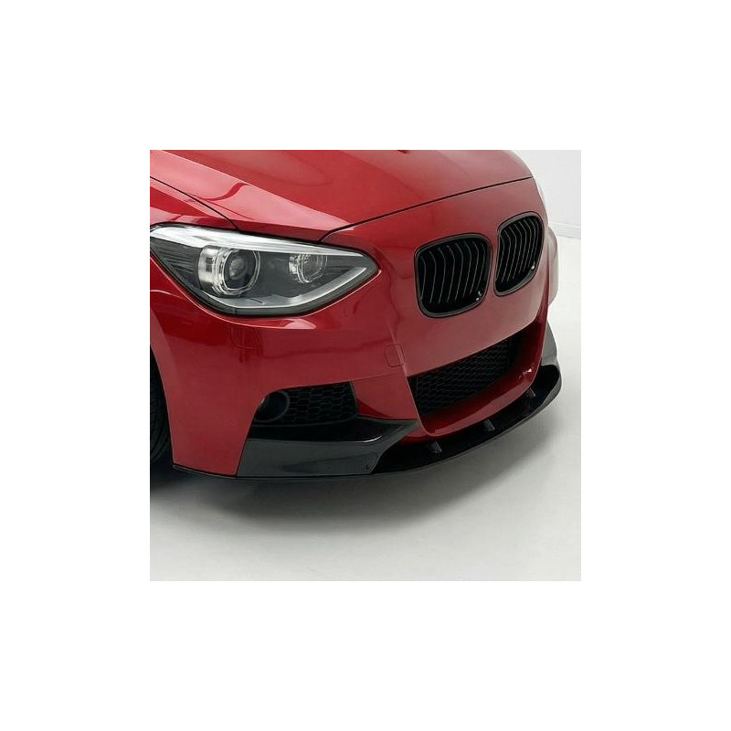 Carbonteile Tuning 2532 - Frontlippe Lippe Schwert Frontspoiler V2 ABS Glanz Schwarz passend für BMW 1er F20 F21 VFL