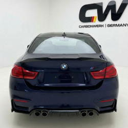 Pièces en carbone Tuning Hecksplitter Heckansatz Flaps Diffusor seitlich ABS schwarz glänzend passend für BMW M3 F80 M4 F82 M...