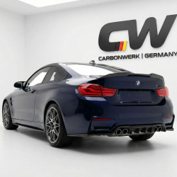 Pièces en carbone Tuning Hecksplitter Heckansatz Flaps Diffusor seitlich ABS schwarz glänzend passend für BMW M3 F80 M4 F82 M...
