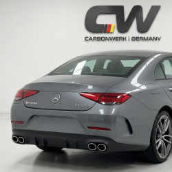 Pièces en carbone Tuning Heckdiffusor Diffusor ABS chrom passend für Mercedes Benz CLS-Klasse C257 mit AMG-Line NICHT CLS53 -...