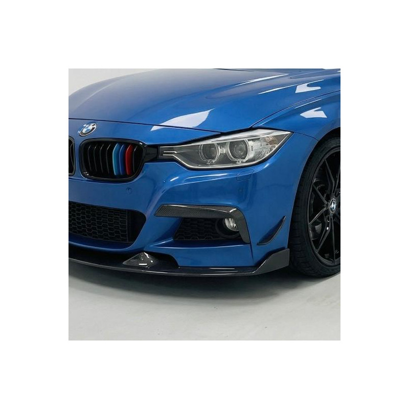 Carbonparts Tuning 1604 - Frontsplitter Flaps Splitter Canards Frontansatz Carbon passend für BMW 3er F30 F31 mit Mpaket