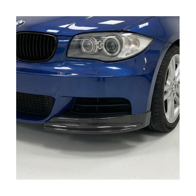 Pièces en carbone Tuning 1568 - Frontsplitter Flaps Splitter Canards Frontansatz Carbon passend für BMW 1er E82 E88