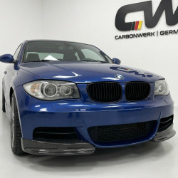 Pièces en carbone Tuning 1568 - Frontsplitter Flaps Splitter Canards Frontansatz Carbon passend für BMW 1er E82 E88
