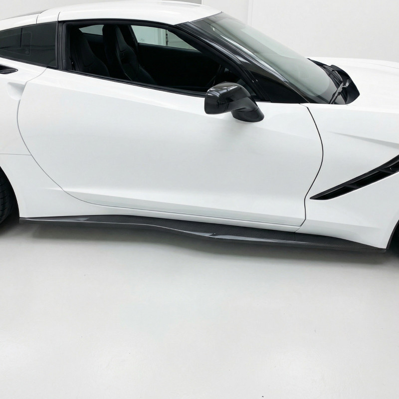 Carbonparts Tuning 1615 - Sideskirt V1 Carbon passend für Corvette C7 + Z06