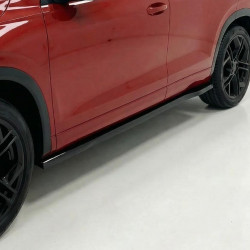 Pièces en carbone Tuning Sideskirts Seitenschweller Ansätze ABS schwarz glänzend passend für Volkswagen Tayron Standard/R-Lin...