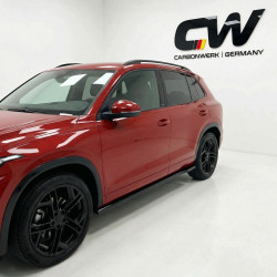 Pièces en carbone Tuning Sideskirts Seitenschweller Ansätze ABS schwarz glänzend passend für Volkswagen Tayron Standard/R-Lin...