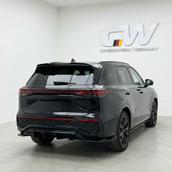Pièces en carbone Tuning Heckspoiler Lippe Spoiler Flaps Aufsatz ABS Glanz Schwarz passend für Volkswagen Tayron Standard/R-L...