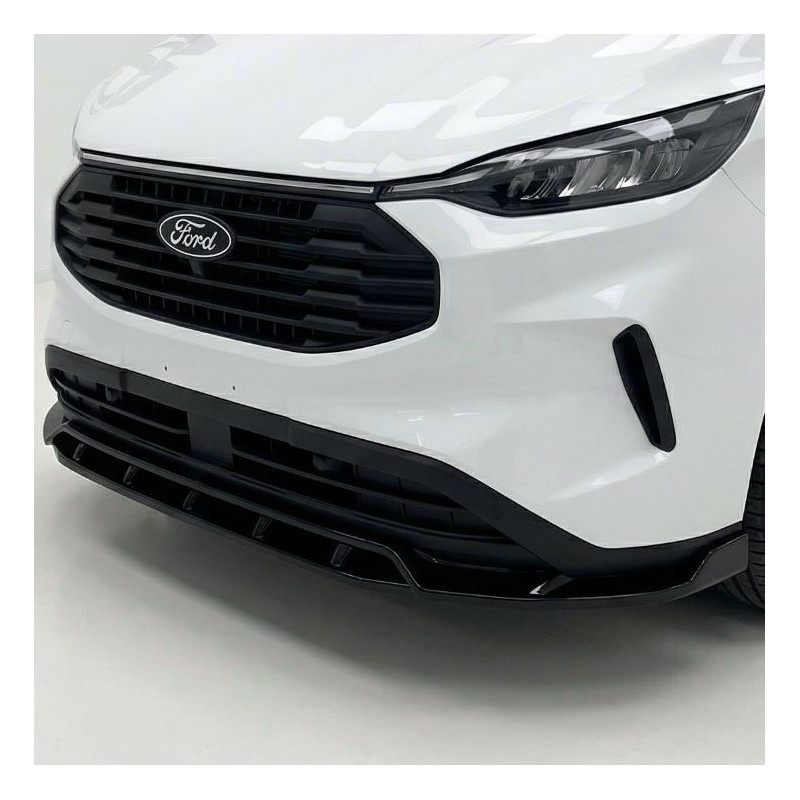 Carbonteile Tuning Frontlippe Lippe Schwert Frontspoiler Spoiler ABS Glanz Schwarz passend für Ford Custom Mk2 (2023+) - 4173
