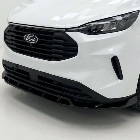 Carbonteile Tuning Frontlippe Lippe Schwert Frontspoiler Spoiler ABS Glanz Schwarz passend für Ford Custom Mk2 (2023+) - 4173