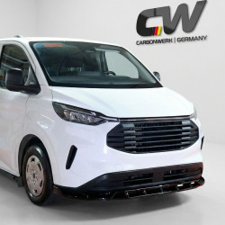 Carbonteile Tuning Frontlippe Lippe Schwert Frontspoiler Spoiler ABS Glanz Schwarz passend für Ford Custom Mk2 (2023+) - 4173