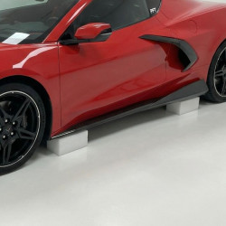 Pièces en carbone Tuning 1667 - Sideskirts Seitenschwelleransatz passend für Corvette C8