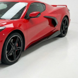 Pièces en carbone Tuning 1667 - Sideskirts Seitenschwelleransatz passend für Corvette C8