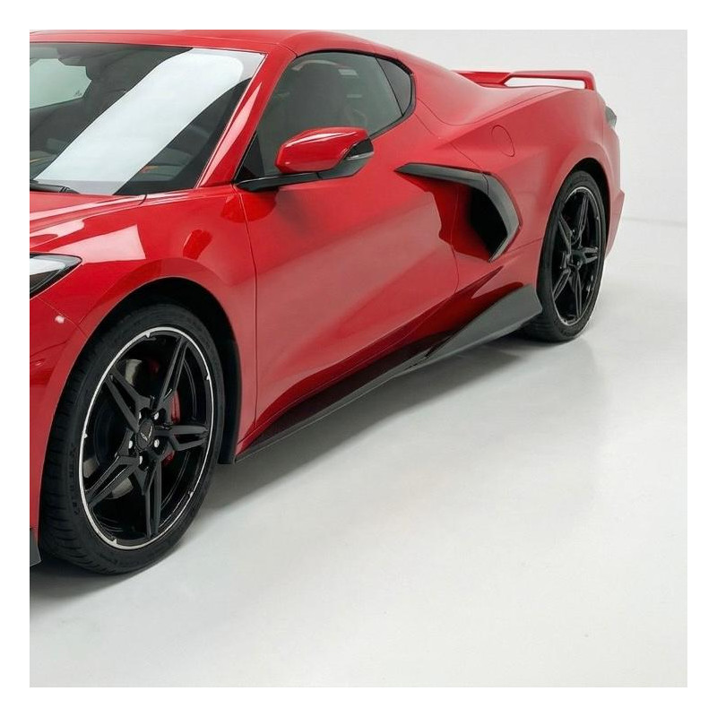 Pièces en carbone Tuning 1667 - Sideskirts Seitenschwelleransatz passend für Corvette C8