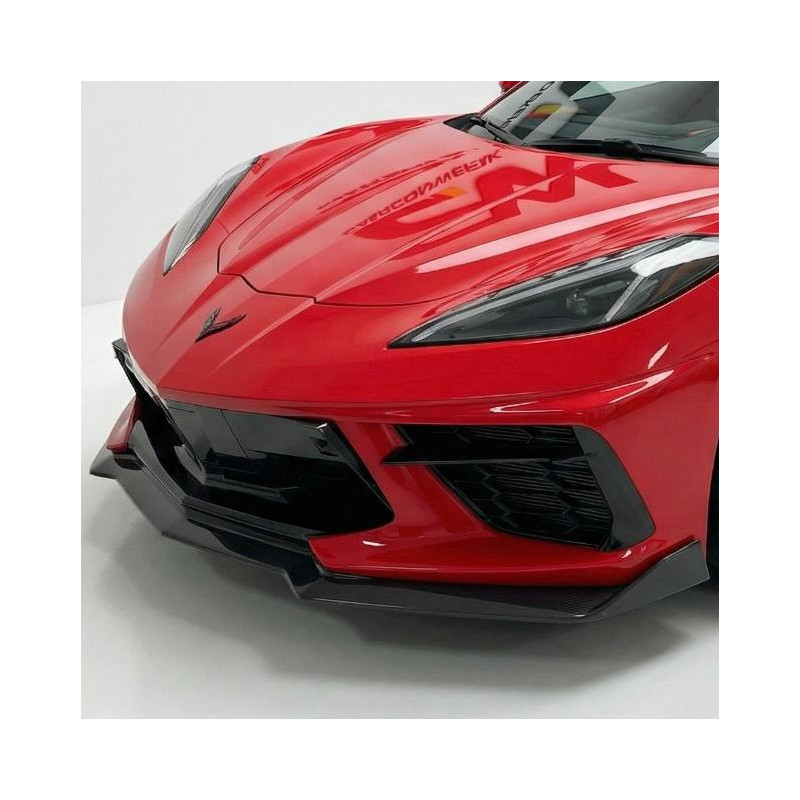 Carbonteile Tuning 1668 - Frontlippe Lippe Spoiler Schwert Performance Carbon passend für Chevrolet Corvette C8