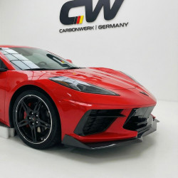 Carbonteile Tuning 1668 - Frontlippe Lippe Spoiler Schwert Performance Carbon passend für Chevrolet Corvette C8