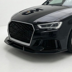 Carbonparts Tuning 1700 - Front lip spoiler sword fits AUDI RS3 8V