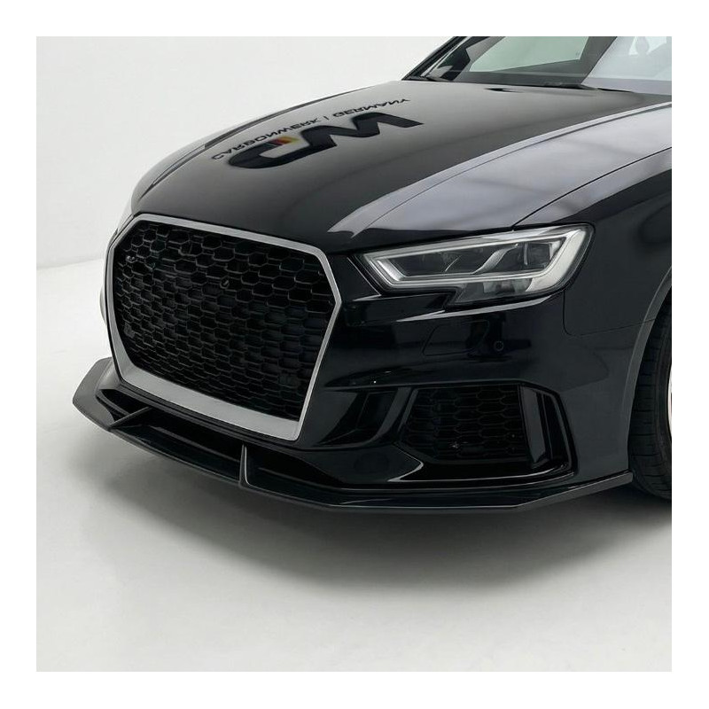 Pièces en carbone Tuning 1700 - Frontlippe Spoiler Schwert passend für AUDI RS3 8V