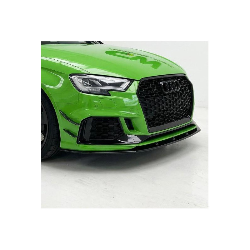 Carbonparts Tuning 1701 - Front lip spoiler sword V2 Carbon fits AUDI RS3 8V