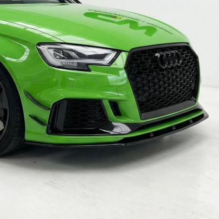 Carbonparts Tuning 1701 - Front lip spoiler sword V2 Carbon fits AUDI RS3 8V