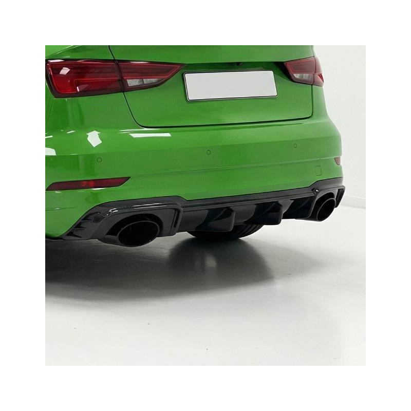 Carbonteile Tuning 1704 - Diffusor Diffuser Heck Carbon passend für AUDI RS3 8V Sedan Limousine