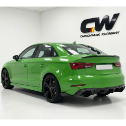 Carbonteile Tuning 1704 - Diffusor Diffuser Heck Carbon passend für AUDI RS3 8V Sedan Limousine