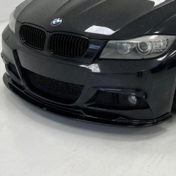 Pièces en carbone Tuning 1690 - Frontlippe Spoiler Schwert ABS schwarz glänzend passend für BMW 3er E90 E91 LCI Facelift