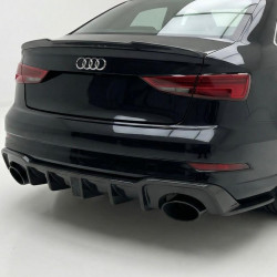 Carbonparts Tuning 1699 - Diffuser rear bumper carbon fit for AUDI RS3 8V Sedan