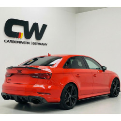 Carbonteile Tuning 1699 - Diffusor Diffuser Heck Stoßstange Carbon passend für AUDI RS3 8V Sedan Limousine