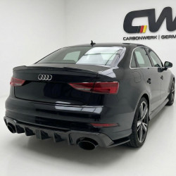 Carbonteile Tuning 1699 - Diffusor Diffuser Heck Stoßstange Carbon passend für AUDI RS3 8V Sedan Limousine