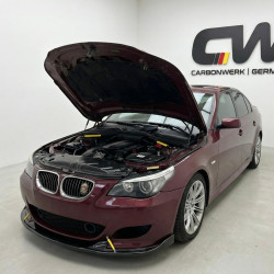 Carbonteile Tuning 1726 - Frontlippe Spoiler Schwert Front schwarz glänzend passend für BMW E60 E61 nicht M5