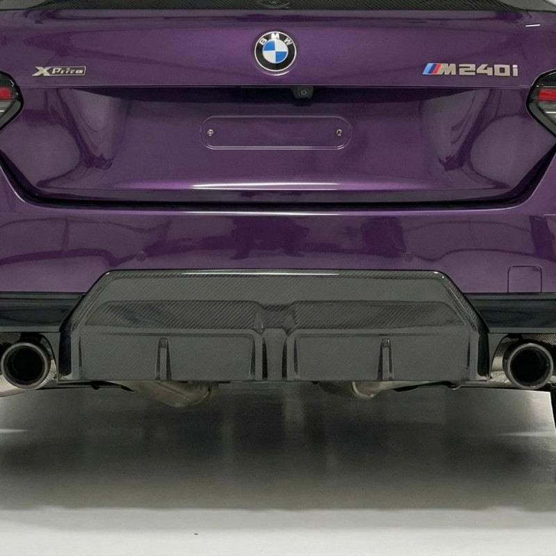 Carbonteile Tuning 1746 - Diffusor Diffuser Heck Vollcarbon Performance passend für BMW 2er G42 + M240i