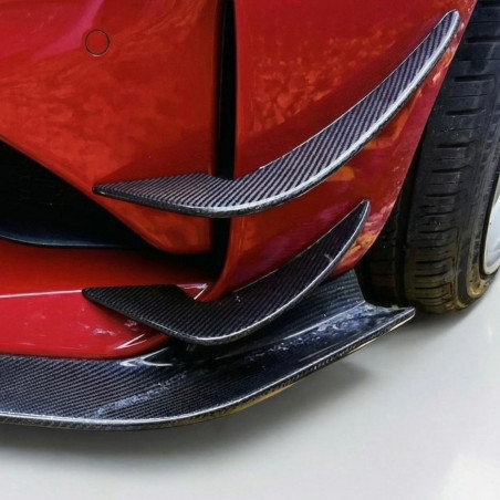 Carbonteile Tuning Zierblende Splitter Canards Front Stoßstange vorne Performance Carbon passend für BMW M2 F87 - 1636