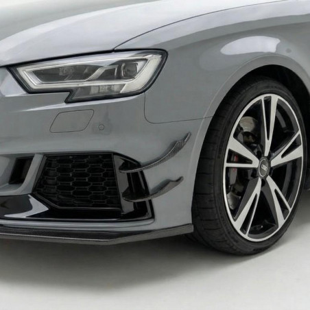 Carbonteile Tuning 1703 - Frontsplitter Canards Flaps Carbon passend für AUDI RS3 8V