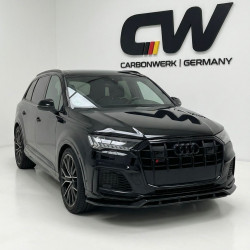 Pièces en carbone Tuning Frontlippe Lippe Schwert ABS Schwarz Glanz passend für AUDI SQ7 4M Facelift + Q7 S-Line - 4175