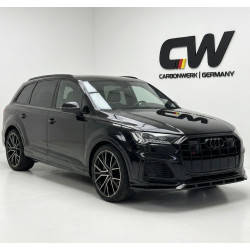 Pièces en carbone Tuning Frontlippe Lippe Schwert ABS Schwarz Glanz passend für AUDI SQ7 4M Facelift + Q7 S-Line - 4175