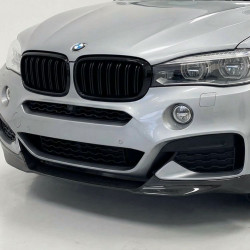 Pièces en carbone Tuning 1766 - Frontlippe Spoiler Schwert Performance schwarz glänzend passend für BMW X6 F16