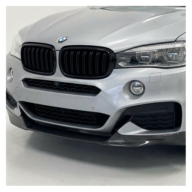 Carbonteile Tuning 1766 - Frontlippe Spoiler Schwert Performance schwarz glänzend passend für BMW X6 F16