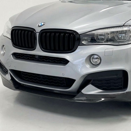 Carbonteile Tuning 1766 - Frontlippe Spoiler Schwert Performance schwarz glänzend passend für BMW X6 F16
