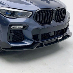 Carbonparts Tuning 1768 - Frontlippe Spoiler Schwert Performance schwarz glänzend passend für BMW X6 G06