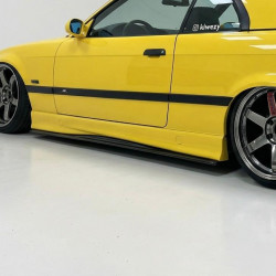 1770 - 1756 - Sideskirt Seitenschweller Ansatz ABS schwarz glänzend passend für BMW 3er E36 + M3...
