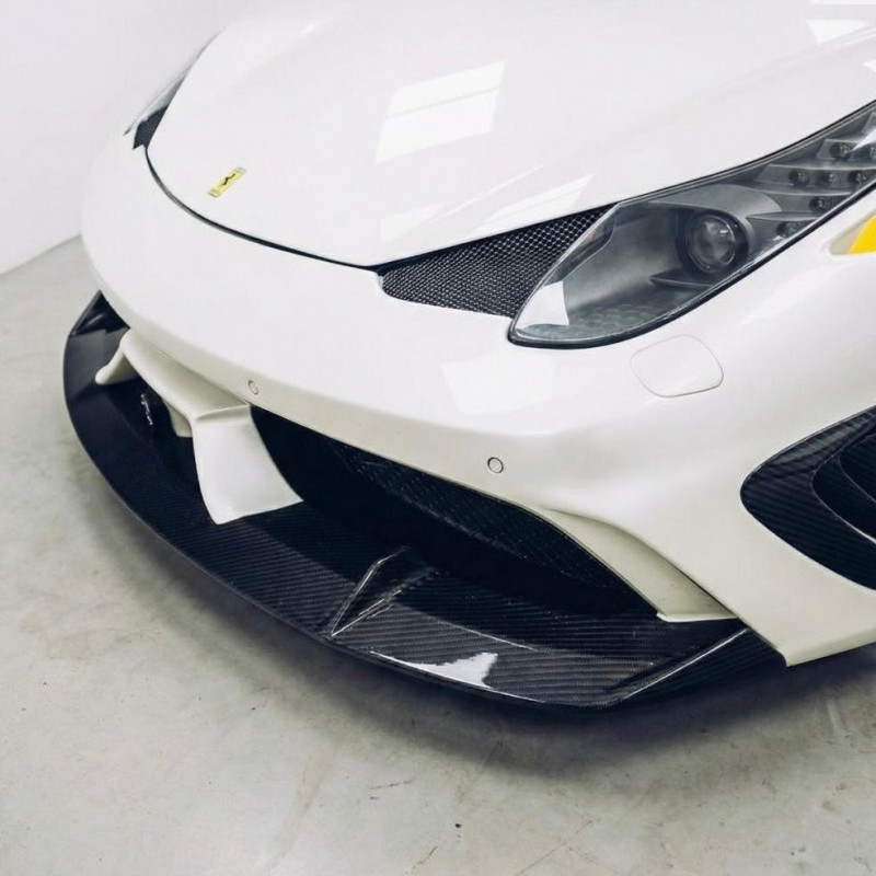 Pièces en carbone Tuning 1795 - Frontlippe Spoiler Schwert Carbon passend für Ferrari 458 Speciale 2009-2015