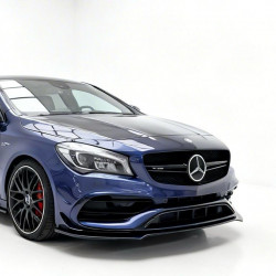 Pièces en carbone Tuning 1834 - Frontlippe Spoiler Schwert schwarz glänzend passend für Mercedes-Benz CLA45 AMG CLA 45 AMG