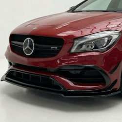 Pièces en carbone Tuning 1834 - Frontlippe Spoiler Schwert schwarz glänzend passend für Mercedes-Benz CLA45 AMG CLA 45 AMG