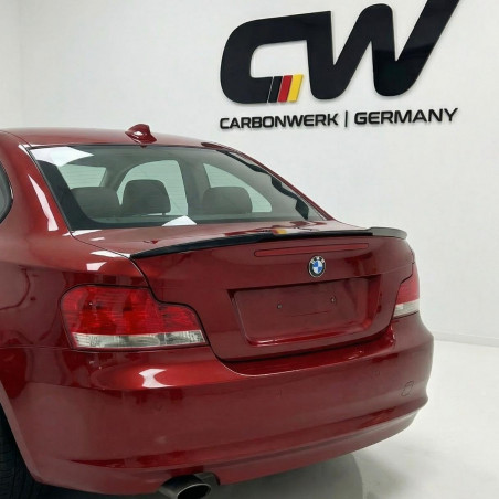 Carbonteile Tuning 1837 - Heckspoiler Spoiler Lippe ABS schwarz glänzend Highkick passend für BMW 1er E82 + 1er M